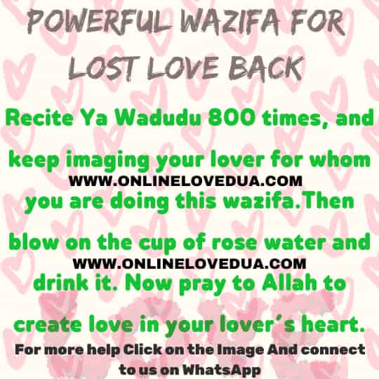 Powerful Wazifa For Lost Love Back