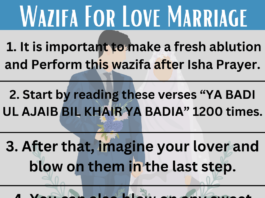 Method to perform Wazifa For Love Marriage