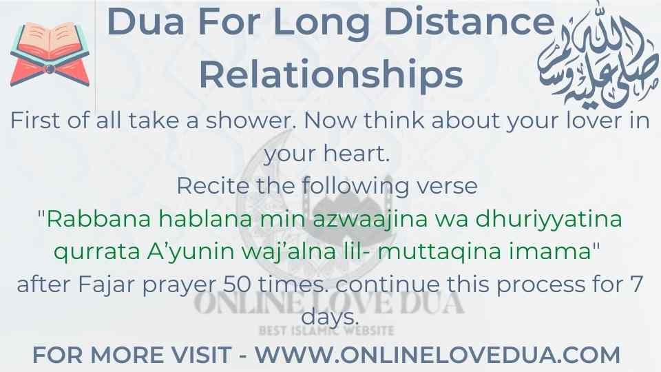 Dua For Long Distance Relationships