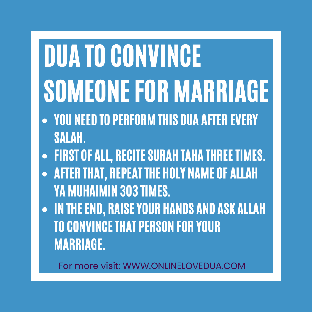 Dua To Convince Someone For Marriage