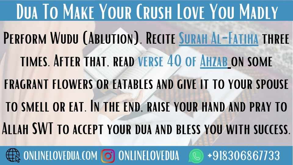 Dua To Make Your Crush Love You Madly