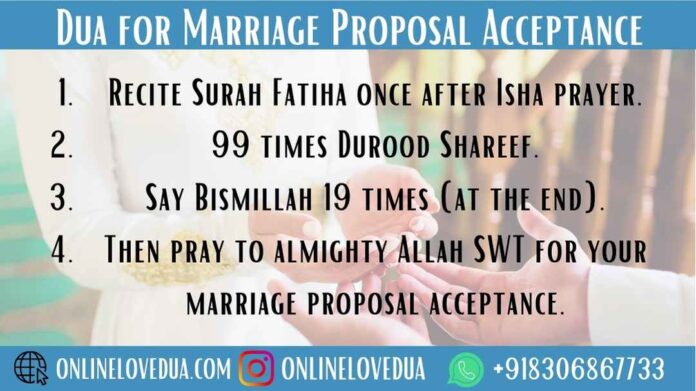 Dua for Immediate Marriage Proposal Acceptance