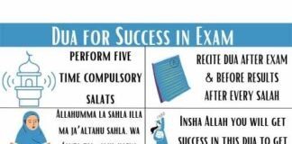 Dua for Success in Exam