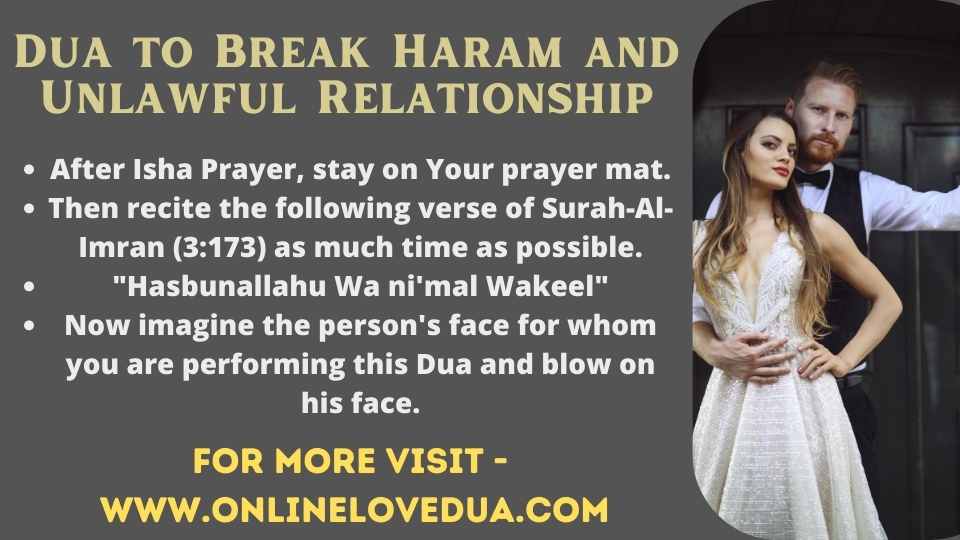 Dua to Break Haram and Unlawful Relationship, Wazifa to stop Illegal Relationship
