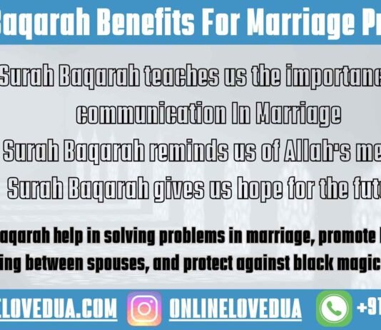 Surah Baqarah for Marriage Problems