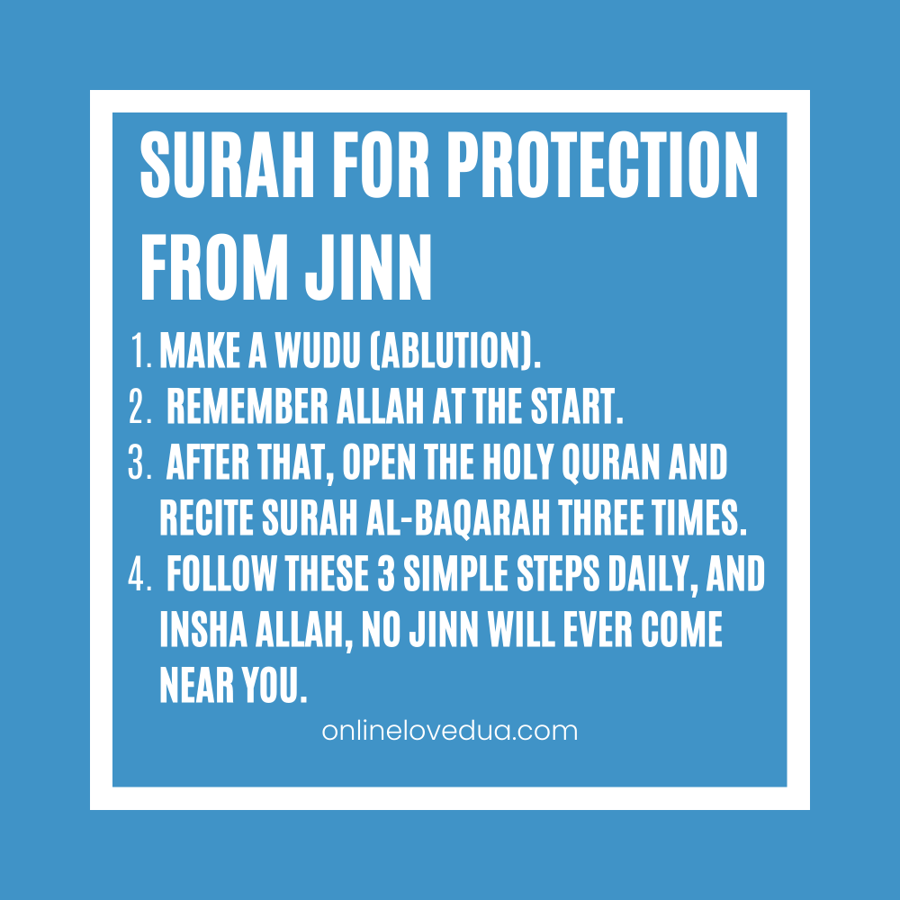 Surah Dua For Protection From Jinn