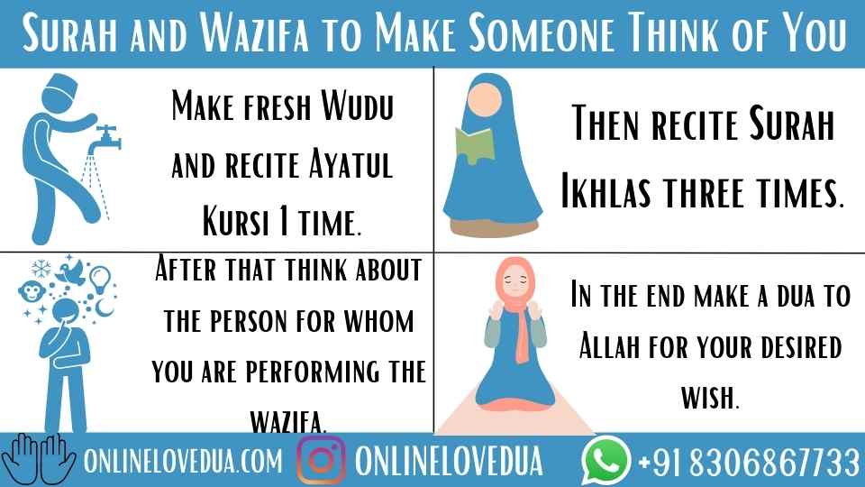 Surah and Wazifa to Make Someone Think of You