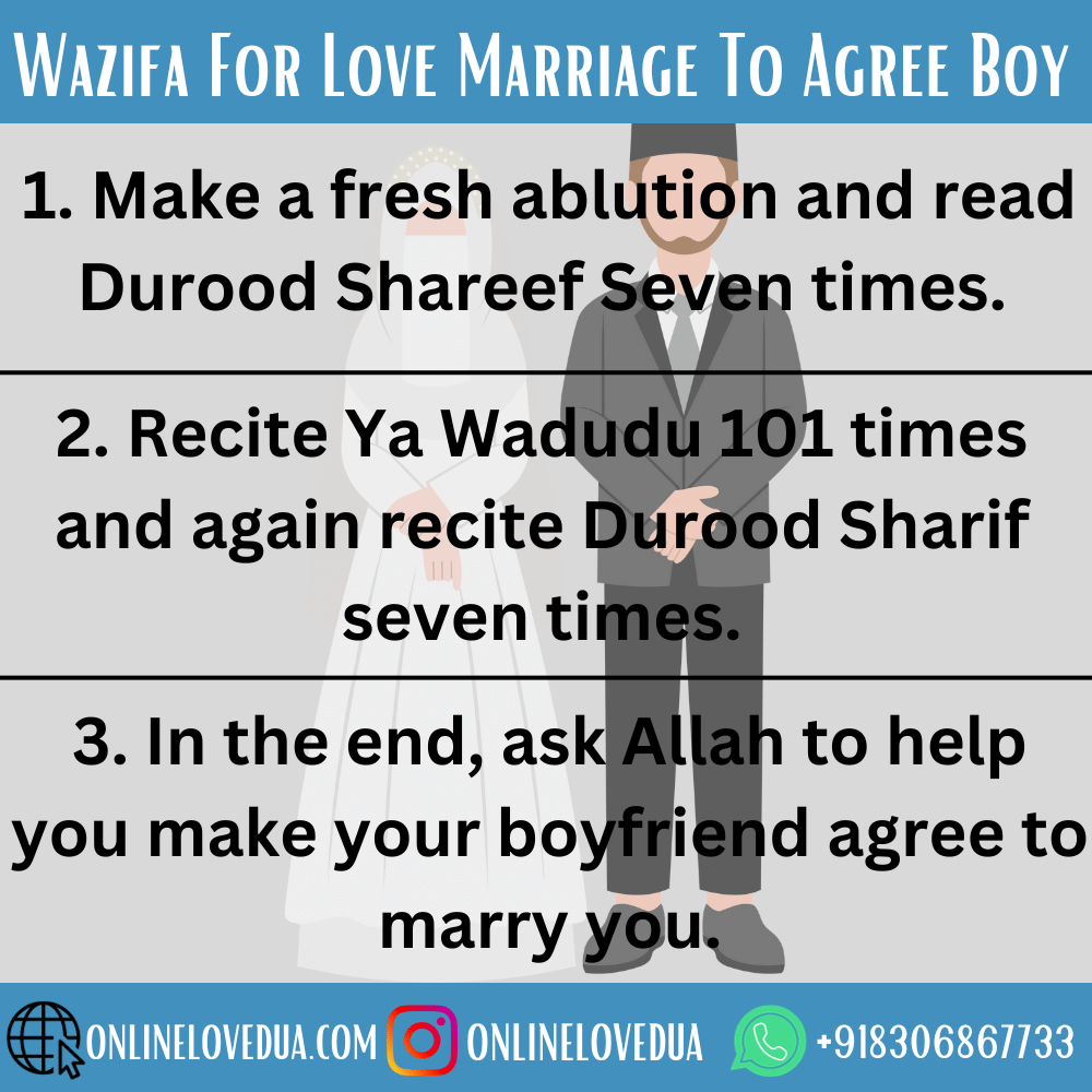 Wazifa For Love Marriage To Agree Boy or His Family