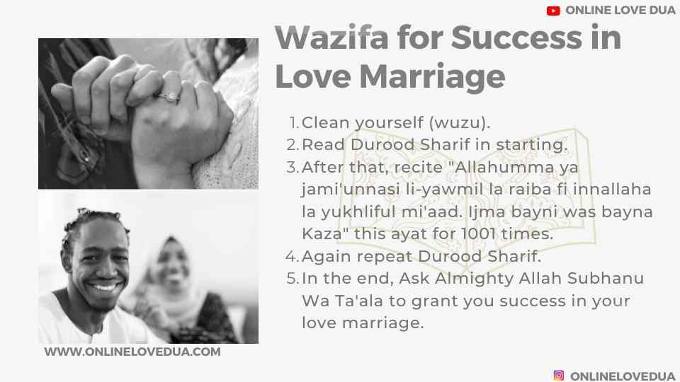Powerful Wazifa for Success in Love Marriage